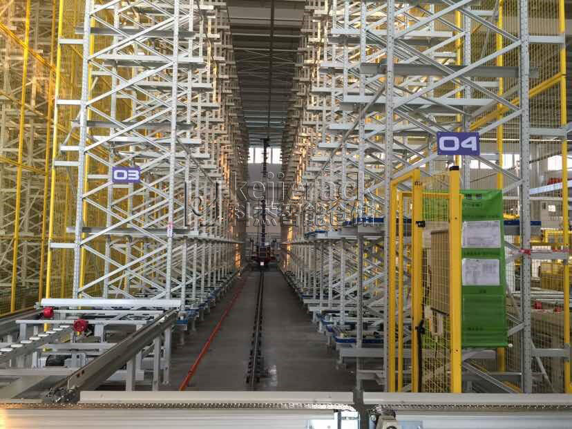 Stacker-type vertical warehouse rack