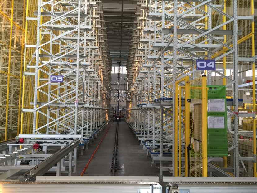 Stacker-type vertical warehouse rack